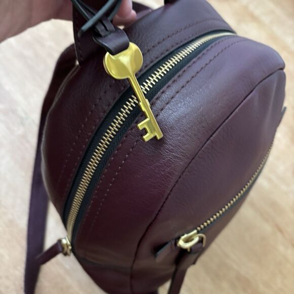 Fossil Megan Backpack Fig Small Purple Maroon Excellent Used Condition - Picture 7 of 12